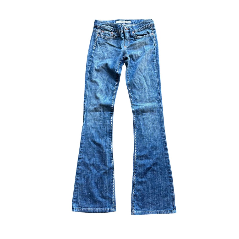 Joes Jeans Womens Flare Leg Denim Medium Wash Stretch Blue Jeans Size 25